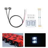 2,2 V-3 V LED-Warnleuchte aus Kunststoff, Markierungslampe für DIY TAMIYA 1/14 RC Traktor-LKW-Modell, Anhänger, Kipper, Straßenrettungsfahrzeug