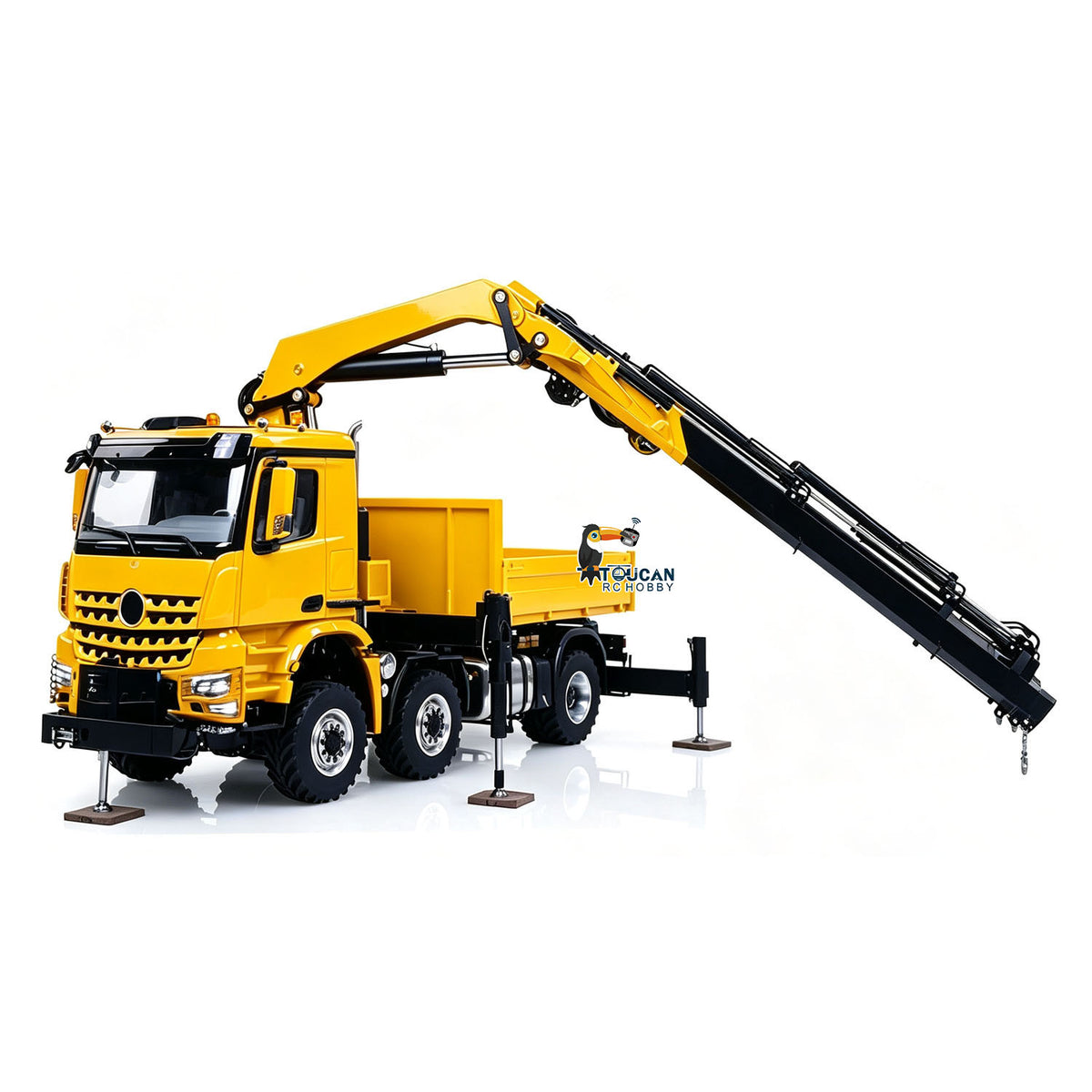 In Stock TOUCAN RC HOBBY 3363 Metal 1/14 2.4GHz Remote Control Tractor Truck Hydraulic Crane Fly Jib Arm 4151 AK 6*6 RC Agriculture Lorry Paladin PL18EV