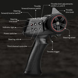 1/18 RC Climbing Car 4*4 Remote Control Off Road Vehicle RTR Rock Crawler Car C8808 370 Brushed Motor Battery 20A ESC Lights