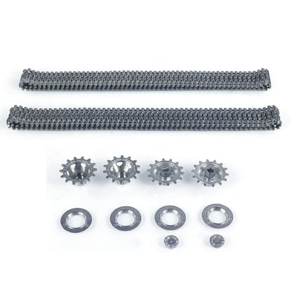 CS 1/16 Metal Tracks With Drive Wheels for Heng Long 3958 IDF Merkava MK IV RC Tank Vehicle Model DIY Upgraded Accessory