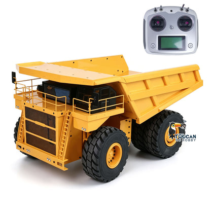 TOUCAN RC HOBBY 1/14 RC Metal Hydraulic Mining Dumper Truck RTR Car Model I6S Radio Control ESC Servo Motor Without Lights System Battery