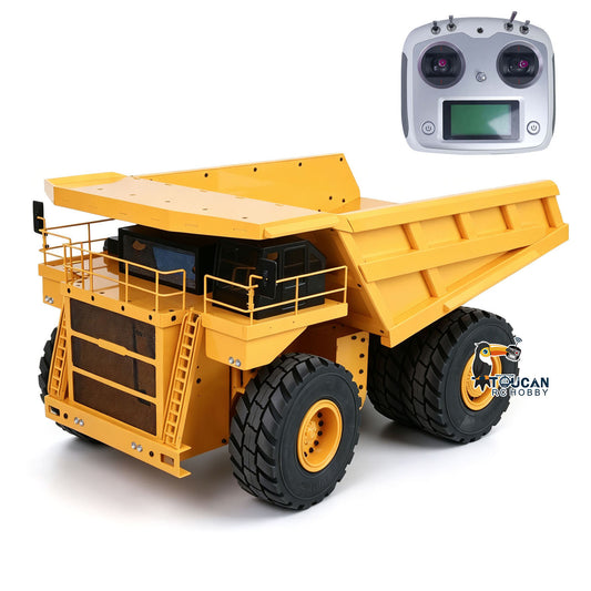 1/14 RC Metall Hydraulische Bergbau Dumper Bogie Truck RTR Auto Modell I6S Radio Control ESC Servo Motor Ohne Lichter System Batterie