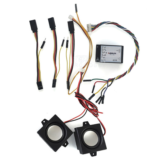 TOUCAN RC HOBBY Kabolite 1/14 Electronic Sounds/Female Connector/Rotating Light/Light Controller/Coarse Filter/Smoke Unit for K970 RC Hydraulic Excavator DIY Model