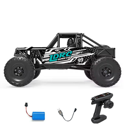 LDRC LD18499 1/18 2,4G RC Kletterauto 4*4 Ferngesteuertes Fahrzeug 280 Bürstenmotor ESC Ready to Go Batterie Servo USB Ladung