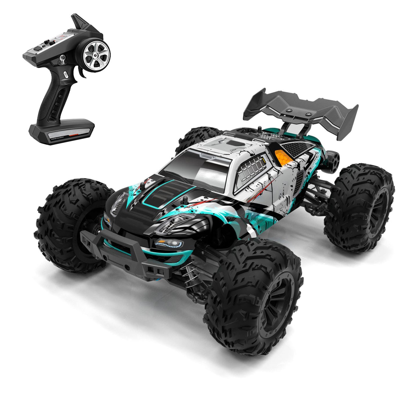 1/16 RC Offroad-Auto Q117 2,4G Fernbedienung Allradantrieb Hochgeschwindigkeitsfahrzeug 70 km/h Bürstenloser Motor ESC Hubrad RTR