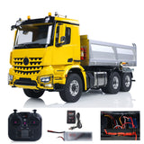 Fast Free Shipping RTR 1/14 RC Hydraulic Tipper 6X6 Metal Chassis 2Speed Model Car Remote Control Dumper Truck NO Lock Light Sound Radio Battery