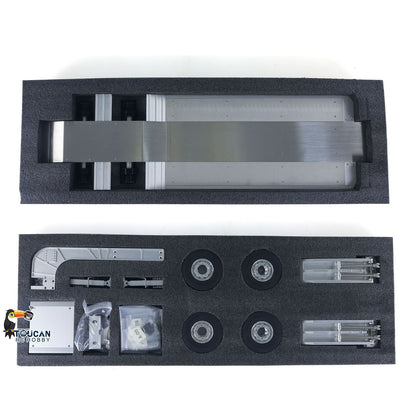 TOUCAN RC HOBBY UNABLE TO Germany, Austria, Switzerland 1/14 DoubleE Metal 2 Axels Low Trailer Flatbed E012 001 for Remote Control Tractor Truck E113 RC Lorry Car Model Upgrade Parts