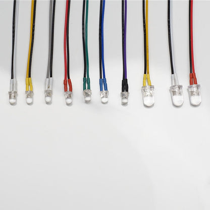 3mm Kunststoff LED-Licht Warnlampe Perle 2,3 V-3 V für DIY TAMIYA 1/14 RC Traktor LKW Lader Crawler Off Road Auto Modell Spielzeug Teil