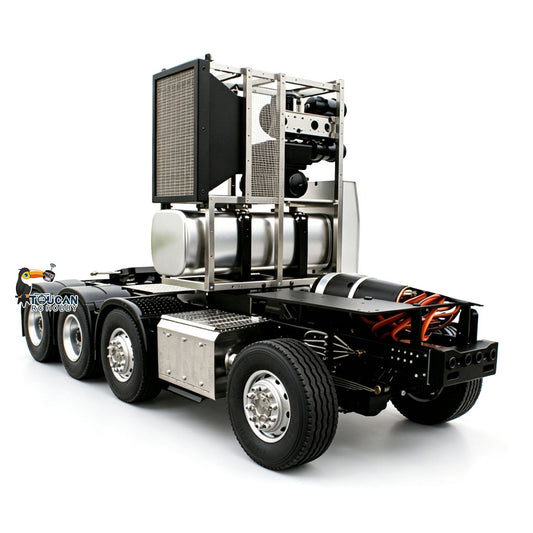 In Stock TOUCAN RC HOBBY LESU 8x8 Aluminum Alloy RC Truck Chassis Heavy-Duty Vehicle Frame 2-Speed Transmission 540 Brushed Motor for 1/14 RC TAMIYA 3363 (56348) 1851 Highline Tractor
