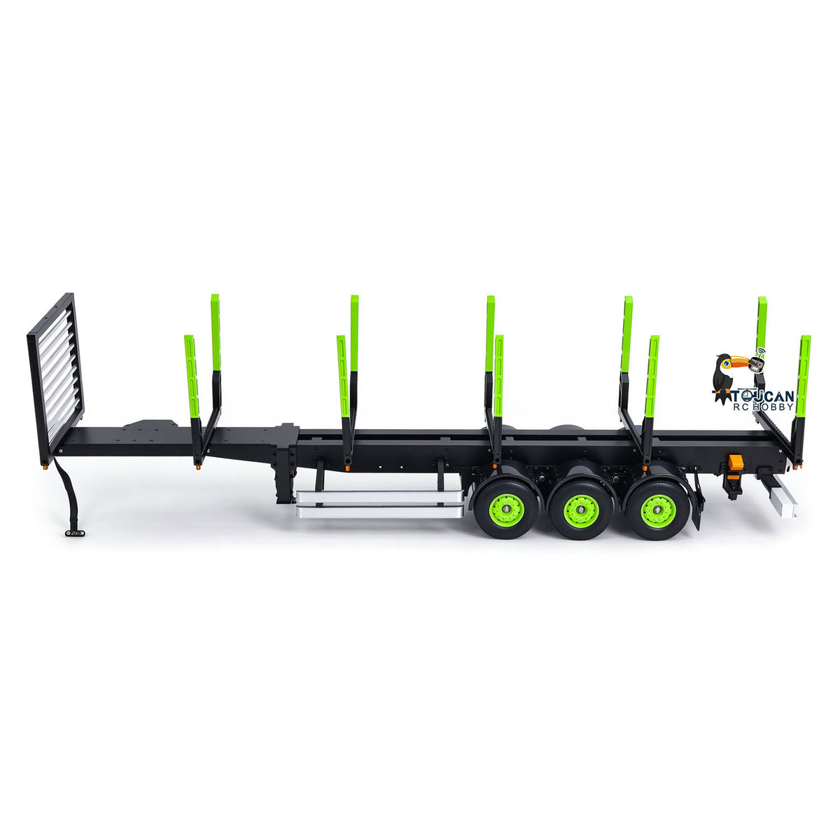 TOUCAN RC HOBBY 1/14 Finished Trailer for Logging Truck 1/14 Scale RC Tractor Model
