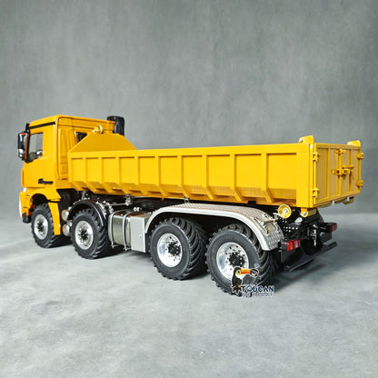 TOUCAN RC HOBBY 1/14 Radio Control Hydraulic Roll On Off Dumper 3CH Valves 8X8 Off Road Version RC Full Tipper 3Speed Transmission Light Sound