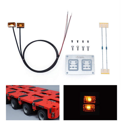 TOUCAN RC HOBBY 2.2V-3V LED Warning Light Plastic Marker Lamp for DIY 1/14 RC Tractor Truck Model Trailer Dumper Road Rescue Vehicle Car