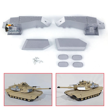 IN Stock Remote Control Tank Part Metal Decorative Set For 1/16 Henglong M1A2 Abrams 3918 Tank Vehicle Model Replacement Accessories