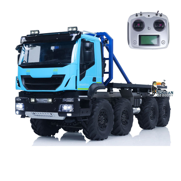 1/14 8x8 RC Rock Crawler Car Climbing Vehicle Remote Control Flatbed Truck DIY Car Model Light Sound System Servo ESC
