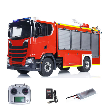 1/14 RTR Elektro-Modellauto 4X4 Metallachsen Getriebe Fernbedienung Feuerwehrfahrzeug BZ Flysky i6S Radio 2Speed Licht Sound