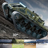 1/18 RC Drifting Tracked Off Road Vehicle C8812 2.4GHz Remote Control Simulation Model Car LED Lights 360 Degree Rotation RTR