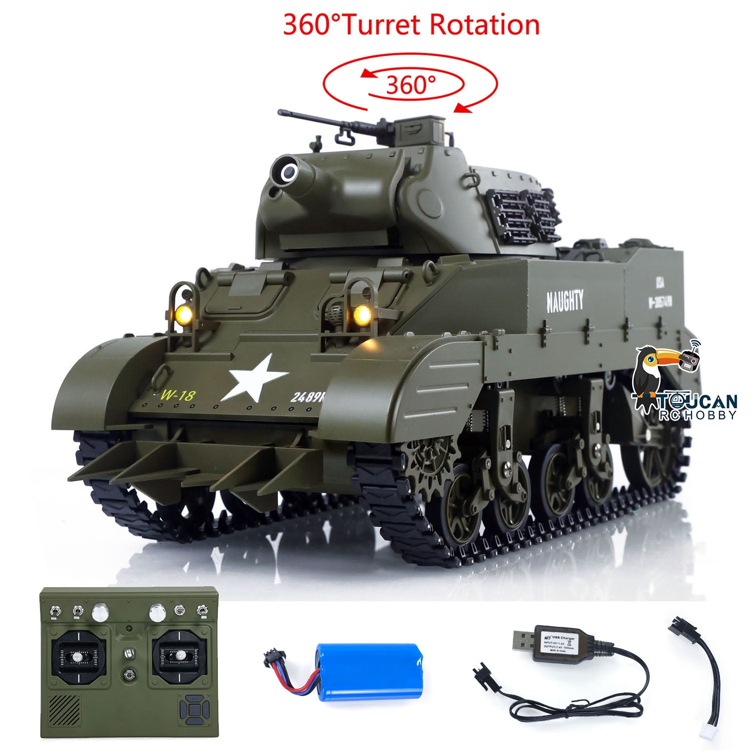 1/16 CoolBank RC Panzer M8 HMC Scott Funkgesteuerter Kampfpanzer