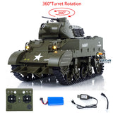 1/16 CoolBank RC Tank M8 HMC Scott Radio Control Battle Tank Simulation 360degree Turret Rotary Smoke Sound Lights RTR Combat Vehicle