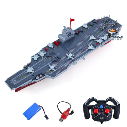 2,4 GHz RC Hochgeschwindigkeitsboot Fernbedienung Flugzeugträger Kriegsschiff S19 Elektrisches Wasserspielzeug RTR Batterie Doppelmotor USB-Aufladung