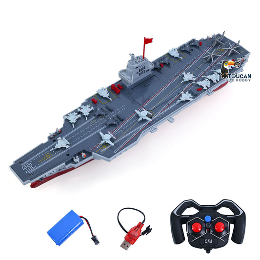 TOUCAN RC HOBBY 2.4GHz RC High Speed Boat Remote Control Aircraft Carrier Warship S19 Electric Water Toys RTR Battery Dual Motor USB Charge