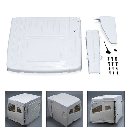 Plastic Low Roof for 1/14 DIY Remote Control Tractor Truck VO FH16 56375 56360 56362 RC Lorry Car Rescue Truck Engineering Vehicle