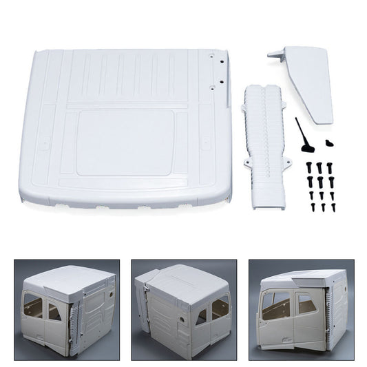 Plastic Low Roof for 1/14 DIY Remote Control Tractor Truck VO FH16 56375 56360 56362 RC Lorry Car Rescue Truck Engineering Vehicle