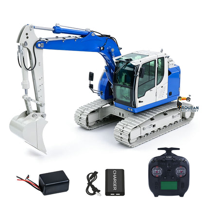 TOUCAN RC HOBBY 1/14 Metal 3CH 2Arms RC Hydraulic Tracked Excavator JDM-208 R920 Radio Control Digger Engineering Vehicle Light Battery Motor