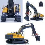 1/14 RC Hydraulic Excavator EC360 JDM V2 Upgraded Painted Digger Assembled Model with Sound & Light Systems Radio Motor Servo ESC