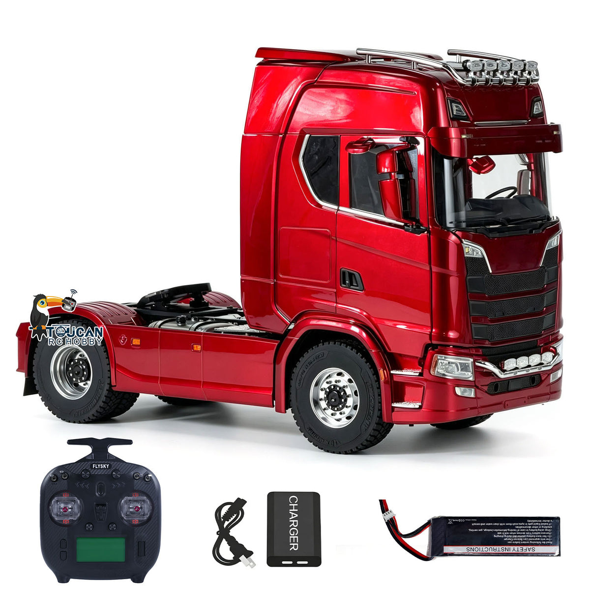 TOUCAN RC HOBBY MD 770S 1/14 4x4 Metal RC Tractor 2Speed Gearbox Differential Locks RC Lorry Car ST8 Radio Lights Sounds Battery Charger RTR Model