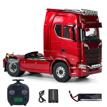TOUCAN RC HOBBY MD 770S 1/14 4x4 Metal RC Tractor 2Speed Gearbox Differential Locks RC Lorry Car ST8 Radio Lights Sounds Battery Charger RTR Model
