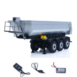 Kabolite 1/14 Metal Remote Control 3Axles Electric Lifting Semi Trailer Dumper for RC Tractor Truck SC 770S 100 Battery Charger