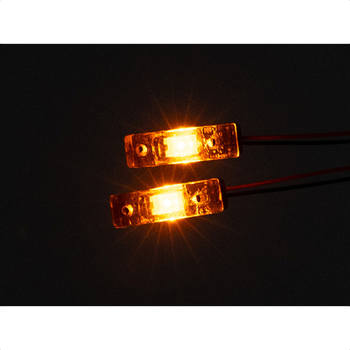 LED Kunststoff 2,2 V-3 V Warnleuchte Breite Lampe für DIY TAMIYA 1/14 RC Traktor Lkw Bulldozer Bagger Dumper R470 770S 3363 1851