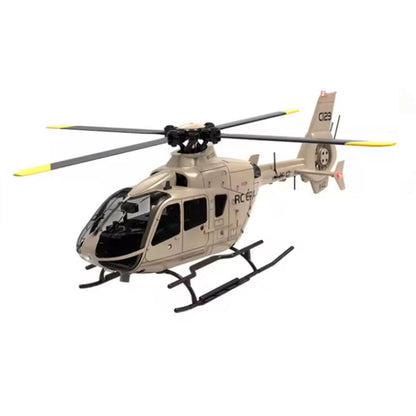 1/36 C123 RC Simulation Hubschrauber Modell EC135 Einzelpaddel Querruder Freies Flugzeug Dual Brushless Direktantrieb 3D Flugzeug Spielzeug