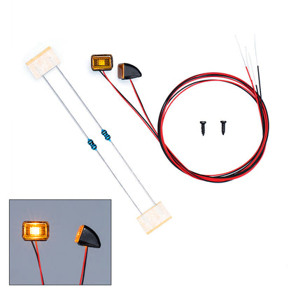 Plastic Roof Side Marker Warning Lamp Clearance Lamp for 1/14 DIY Radio Control Tractor Truck VO FH16 RC Lorry Dumper Model Car