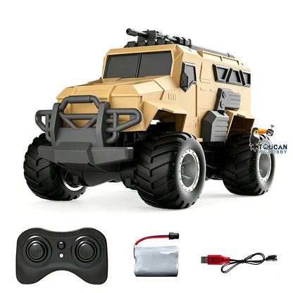TOUCAN RC HOBBY 2.4GHz JJRC 4WD 1/18 Plastic Remote Control Off Road Car Q241 Amphibious Explosion Proof Armored Vehicle USB Charging Cable
