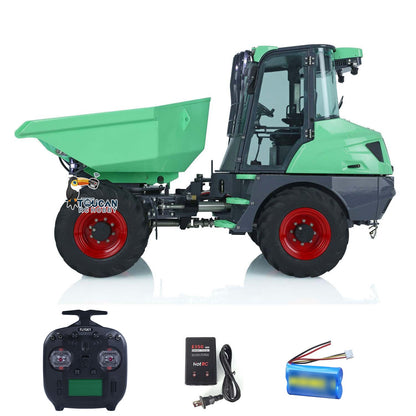 TOUCAN RC HOBBY LESU 1/14 Metal Painted RC Remote Controlled Hydraulic Articulated Dumpers AOUE 6MDX Ready To Run Motor ESC Light System