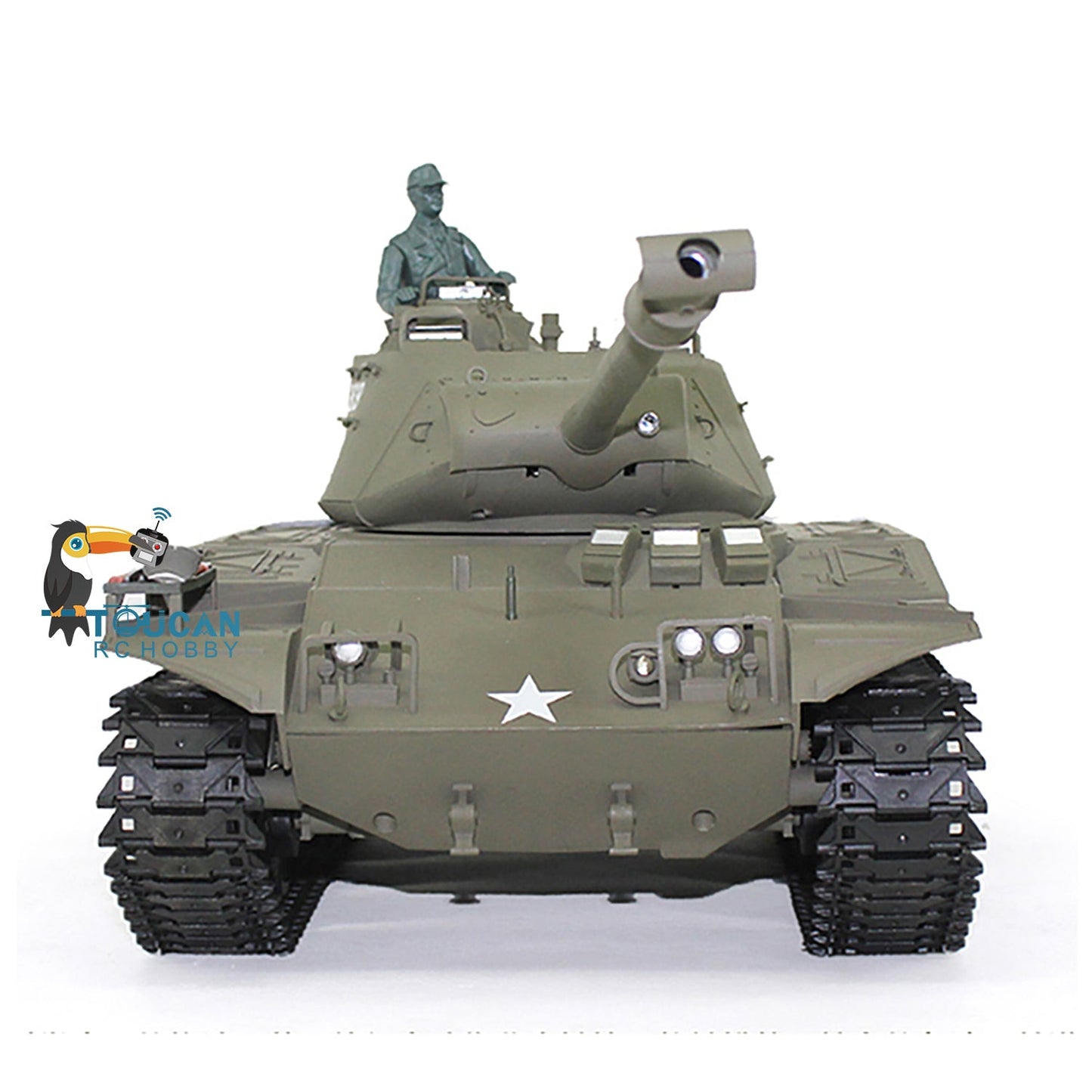 Henglong 1/16 TK7.0 Plastic USA Walker Bulldog M41A3 RTR RC Tank 3839 with Barrel Recoil Infrared Combat Sound Light BB Unit Smoke