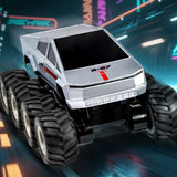 1/18 2.4G RC Pickup Truck Model Q218 8*8 Amphibious All Terrain Controlled Off Road Car Stunt Vehicle 360 Rotation RTR Battery