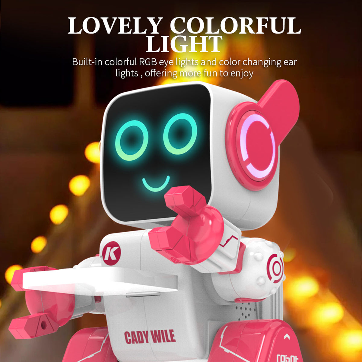 TOUCAN RC HOBBY JJRC R4 Smart Robot Toy with Remote Control Programmable Actions Singing Dancing LED Lights Touch Interaction Coin Saving