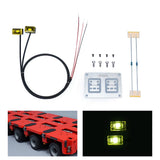 2,2 V-3 V LED-Warnleuchte aus Kunststoff, Markierungslampe für DIY TAMIYA 1/14 RC Traktor-LKW-Modell, Anhänger, Kipper, Straßenrettungsfahrzeug