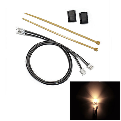 3mm Kunststoff LED-Licht Warnlampe Perle 2,3 V-3 V für DIY TAMIYA 1/14 RC Traktor LKW Lader Crawler Off Road Auto Modell Spielzeug Teil