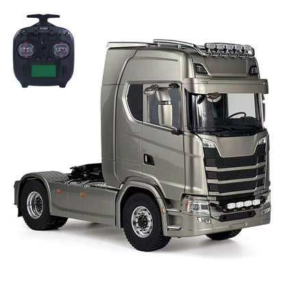 1/14 Remote Control Tractor Truck 770S Differential Locks 2Speed Gearbox 4WD RC Lorry Car for Trailer Lights Sounds