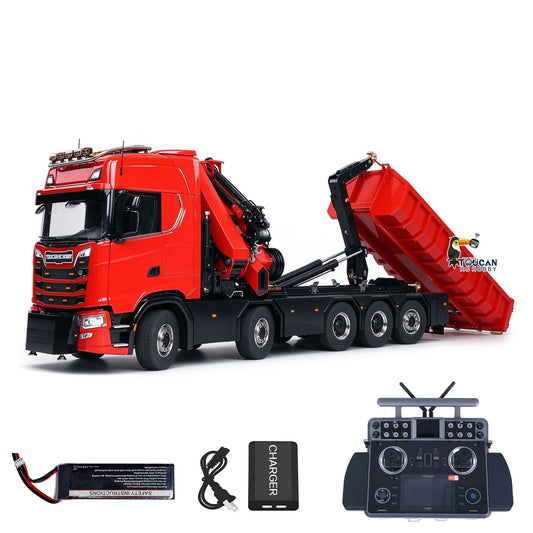 TOUCAN RC HOBBY 770S 10X10 1/14 RC Hydraulic Crane Remote Control Engineering Vehicle 3Speed Transmission for Modelers