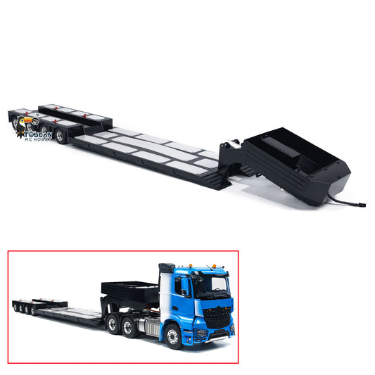 4-Axle Metal Extendable Semi-trailer for 1/14 RC Tractor Truck Radio Control Car