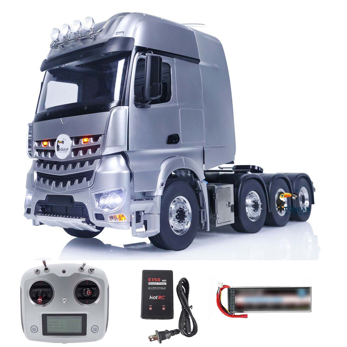 TOUCAN RC HOBBY  1/14 8x8 RC Tractor Truck Metal Chassis High-Quality DIY Remote Control Car