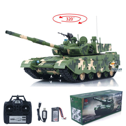 Henglong 1/16 TK7.0 Plastic China ZTZ 99A MBT RTR RC Tank 3899A with Barrel Recoil Infrared Combat Smoke Lights Sounds Effect