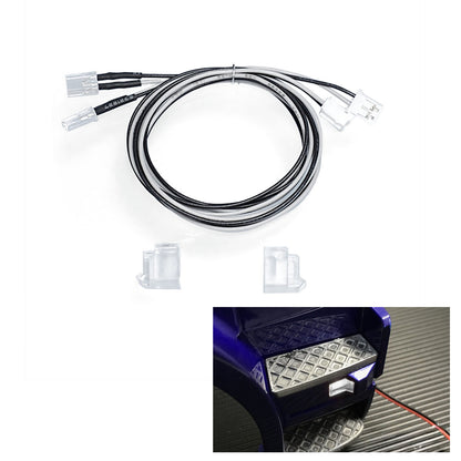 Fußpedal-Licht, Kunststoff, 3 V, LED-Blinkerlampe für DIY TAMIYA 1:14 Fernbedienungs-Sattelzugmaschine R620 R470 Modellauto-Zubehör-Upgrade
