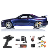 1/8 Capo RC Racing Car MidNight Purple Model for R34 RTR Drift Vehicle High-end with Metal Brushless Light Control System