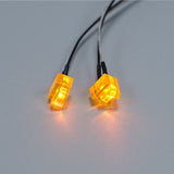 Foot Pedal Light Plastic 3V LED Turn Lamp for DIY TAMIYA 1:14 Remote Control Tractor Truck R620 R470 Model Car Accessorie Upgrade