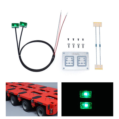 TOUCAN RC HOBBY 2.2V-3V LED Warning Light Plastic Marker Lamp for DIY 1/14 RC Tractor Truck Model Trailer Dumper Road Rescue Vehicle Car